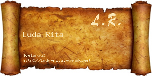 Luda Rita névjegykártya